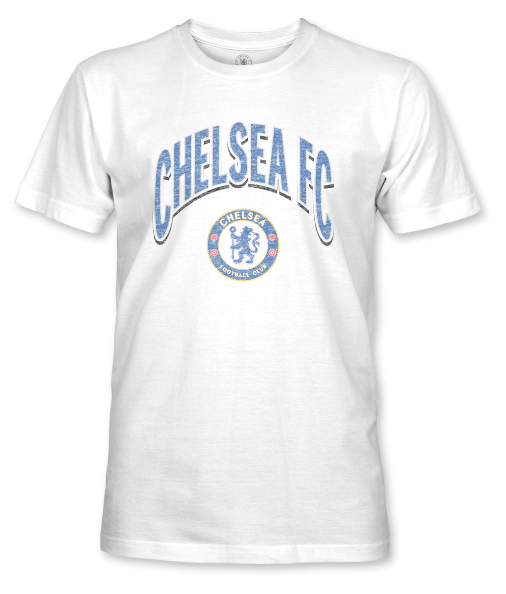Chelsea FC Retro Wordmark Cotton T-Shirt - White – 1863 Football