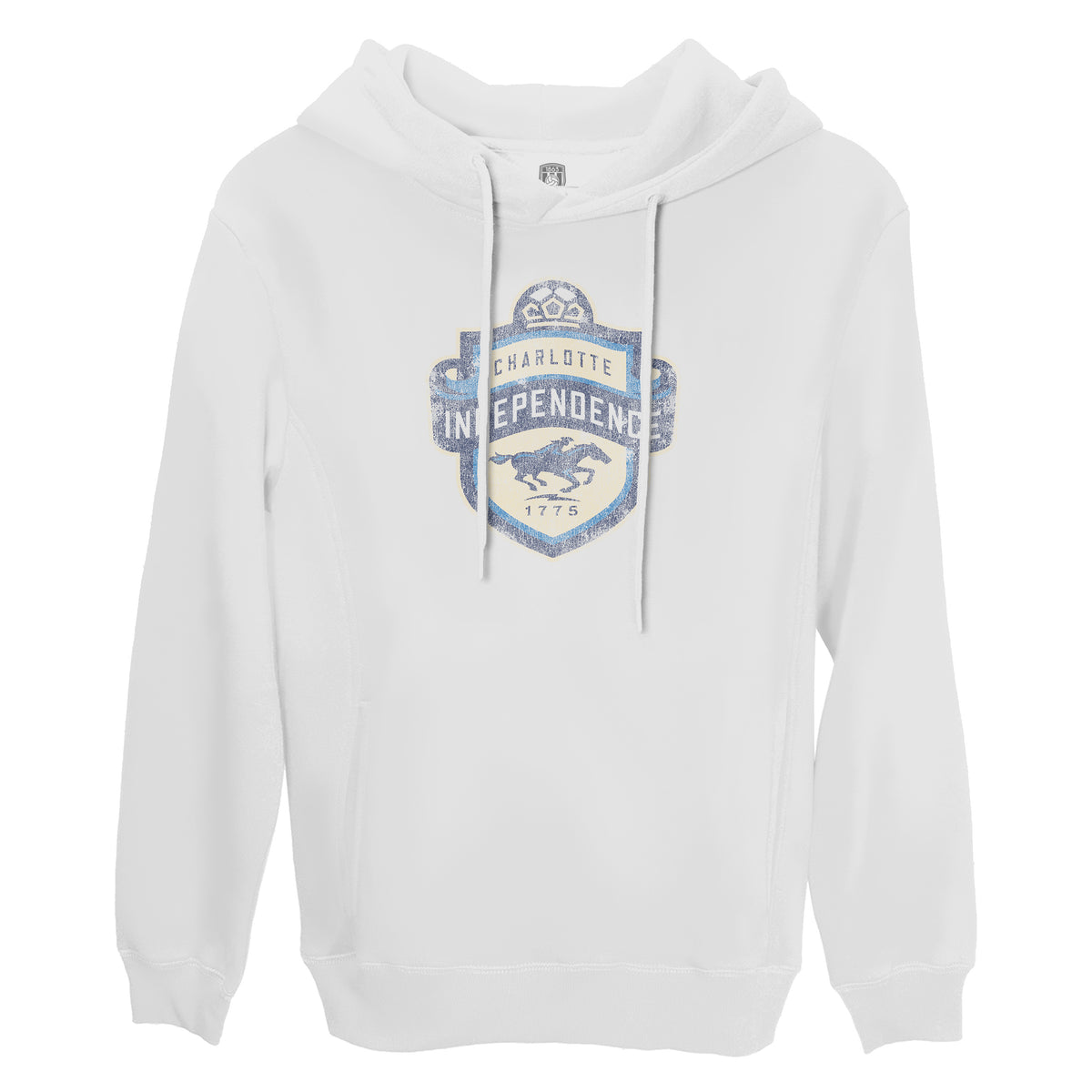 Charlotte Independence Color Badge Fleece Pullover Hoodie Grey 1863