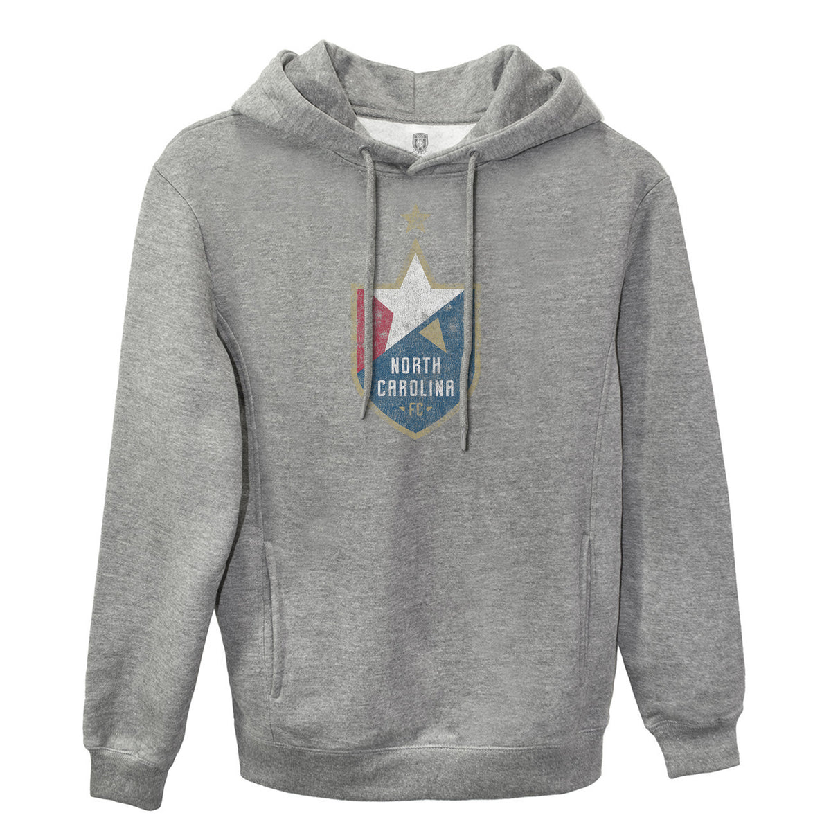 North Carolina FC Color Badge Fleece Pullover Hoodie Grey 1863