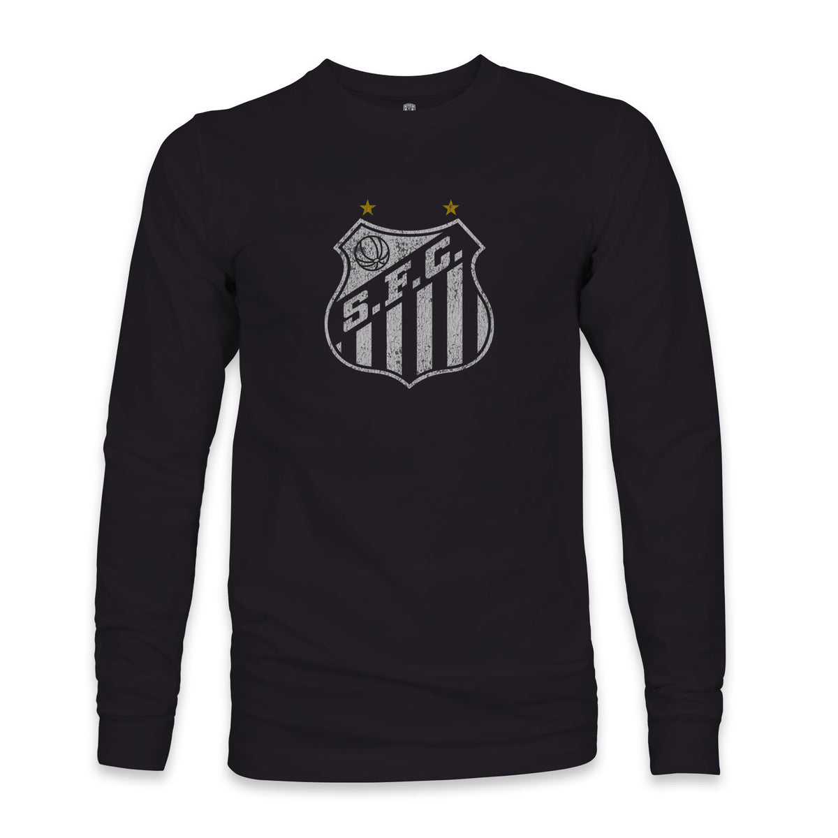 Santos FC Color Badge Cotton Long Sleeve T-Shirt - Black – 1863