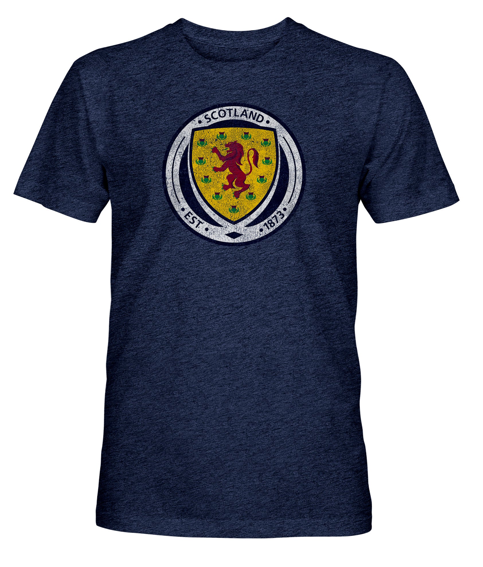 Scotland FA Color Badge Vintage Triblend T-Shirt - Navy – 1863