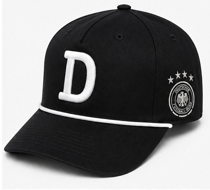 Dfb Hat Germany DFB Monogram Relief Hat. - Black – 1863 Football Classics