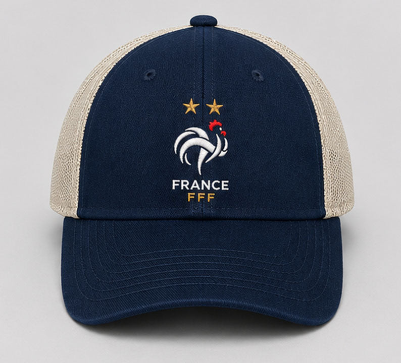 French Football Federation Color Badge Offroad Hat - Navy – 1863
