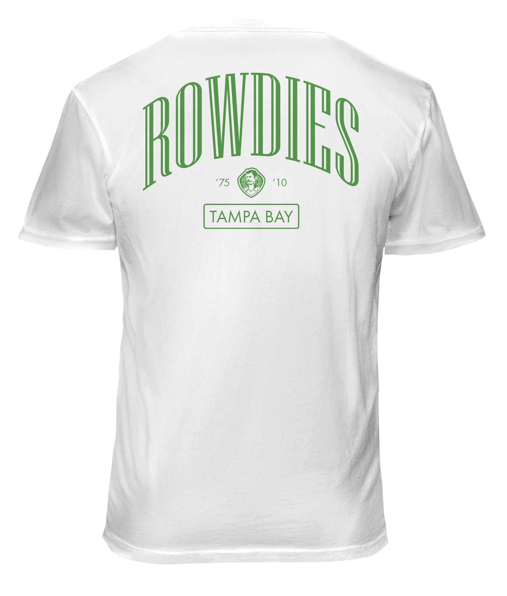 USL Tampa Bay Rowdies T-Shirt Uomo A Maniche Corte - Verde - Taglia Large - 100% Cotone